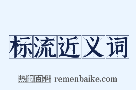标流近义词是什么意思的图片